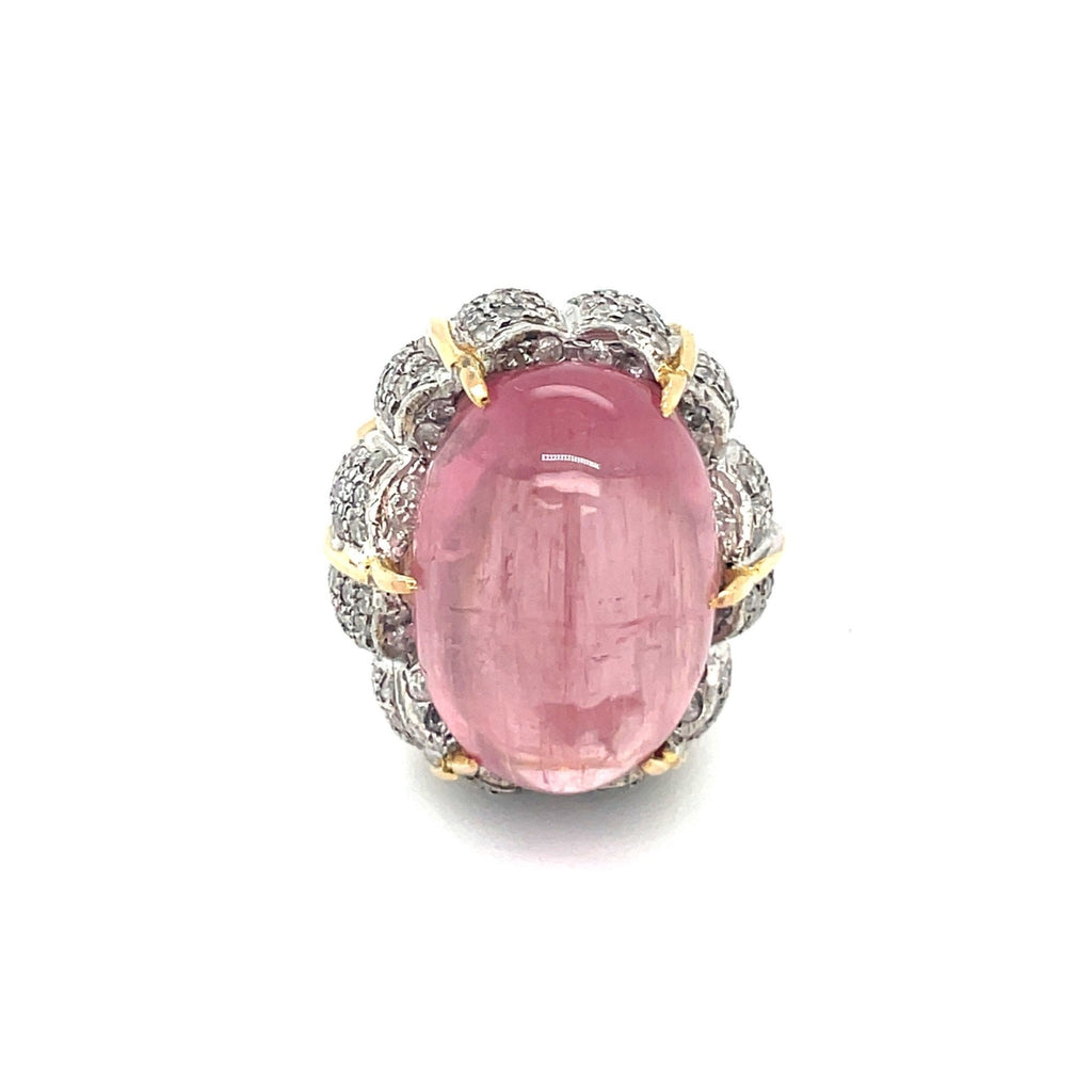 A Tourmaline and Diamond Cocktail Ring - Ancient & W