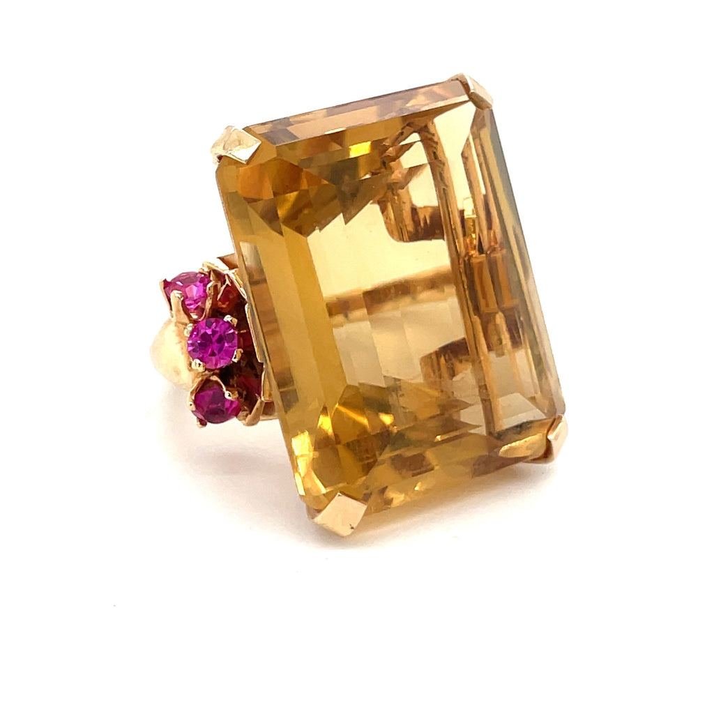 Citrine Cocktail Ring - Ancient & W