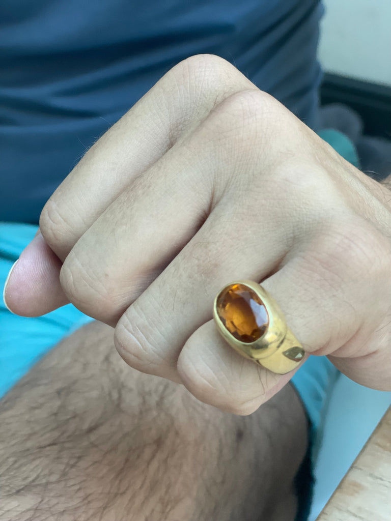 Citrine Dress Ring - Ancient & W