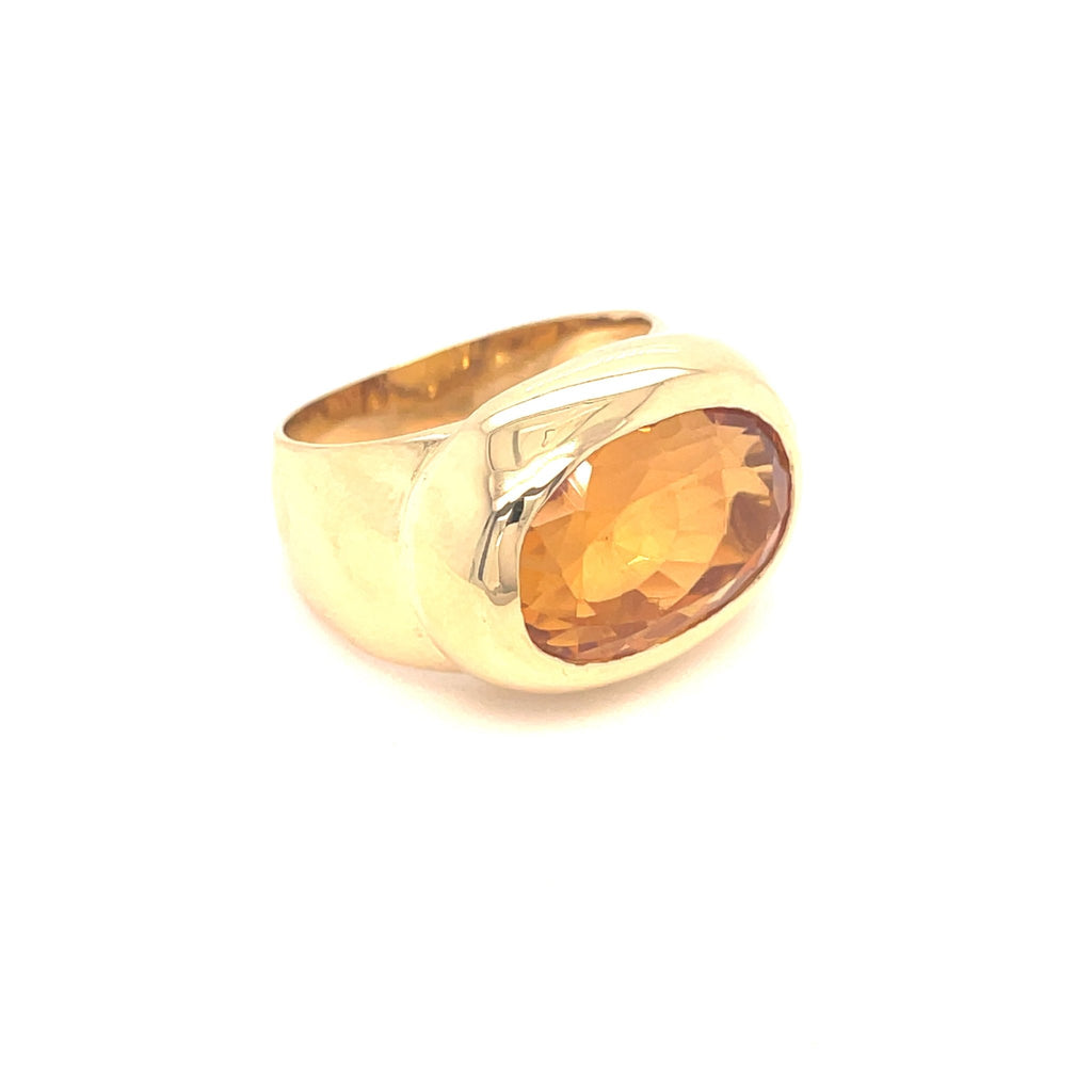 Citrine Dress Ring - Ancient & W