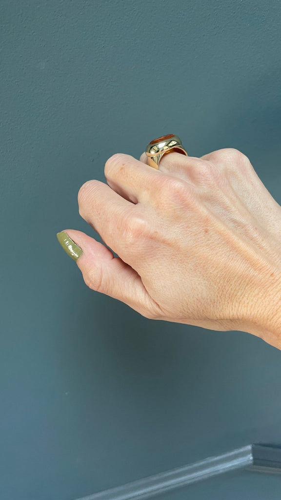 Citrine Dress Ring - Ancient & W